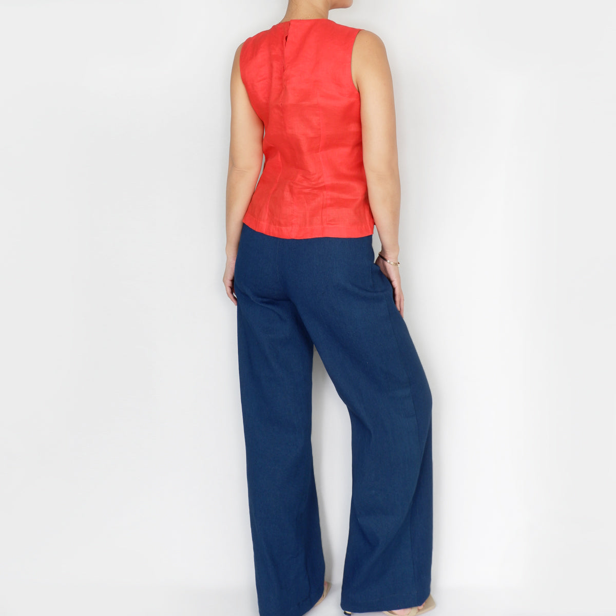 Liam Top in Tangerine