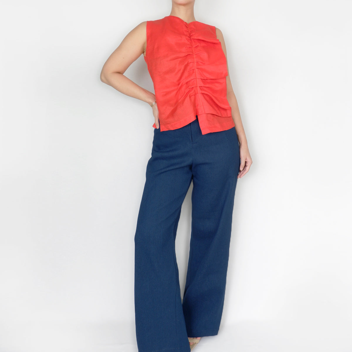 Liam Top in Tangerine