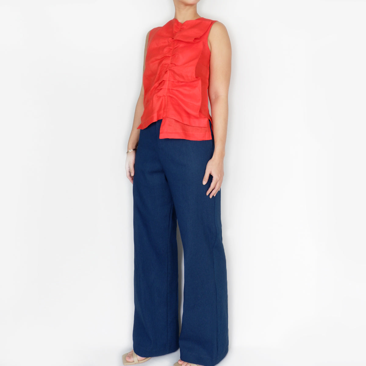 Liam Top in Tangerine