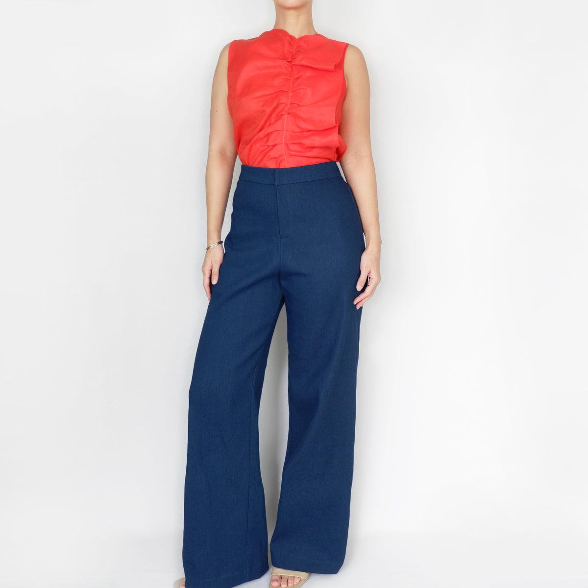 Liam Top in Tangerine