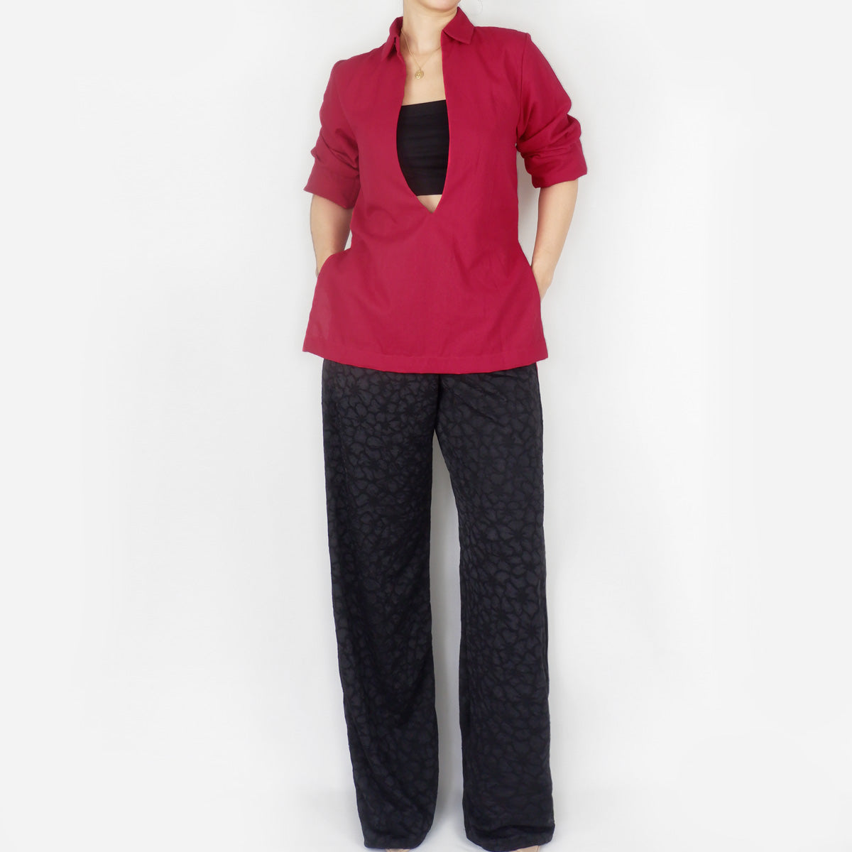Tom Top in Red Linen