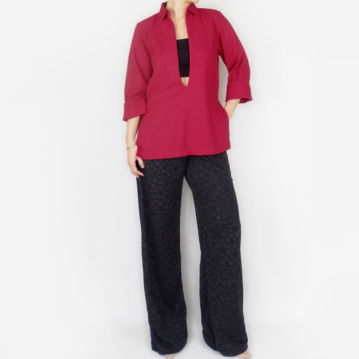 Tom Top in Red Linen
