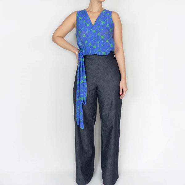 Kohl Pants in Blue Black