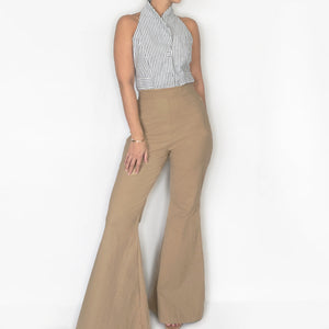 Sample Sale: Viv Pants in Linen Khaki