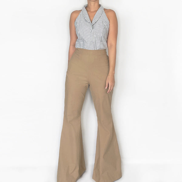 Sample Sale: Viv Pants in Linen Khaki