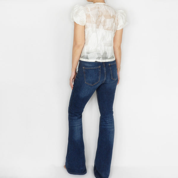 Holly Top in Textured Organza