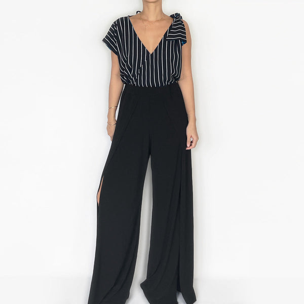 Sample Sale : Infinity Top in Black/Aqua