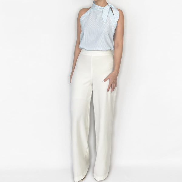 Sample Sale: Justine Top in Sky Stripes