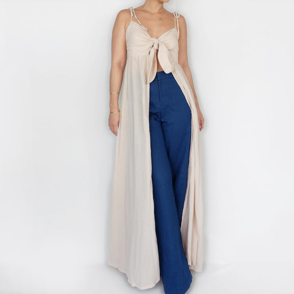 Noah Tunic Dress in Beige
