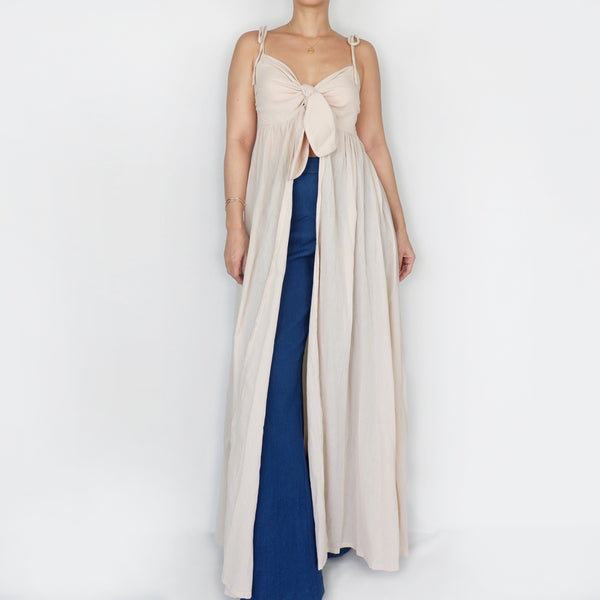 Noah Tunic Dress in Beige