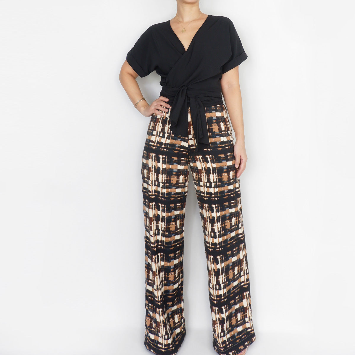 Kohl Pants in Brown Print