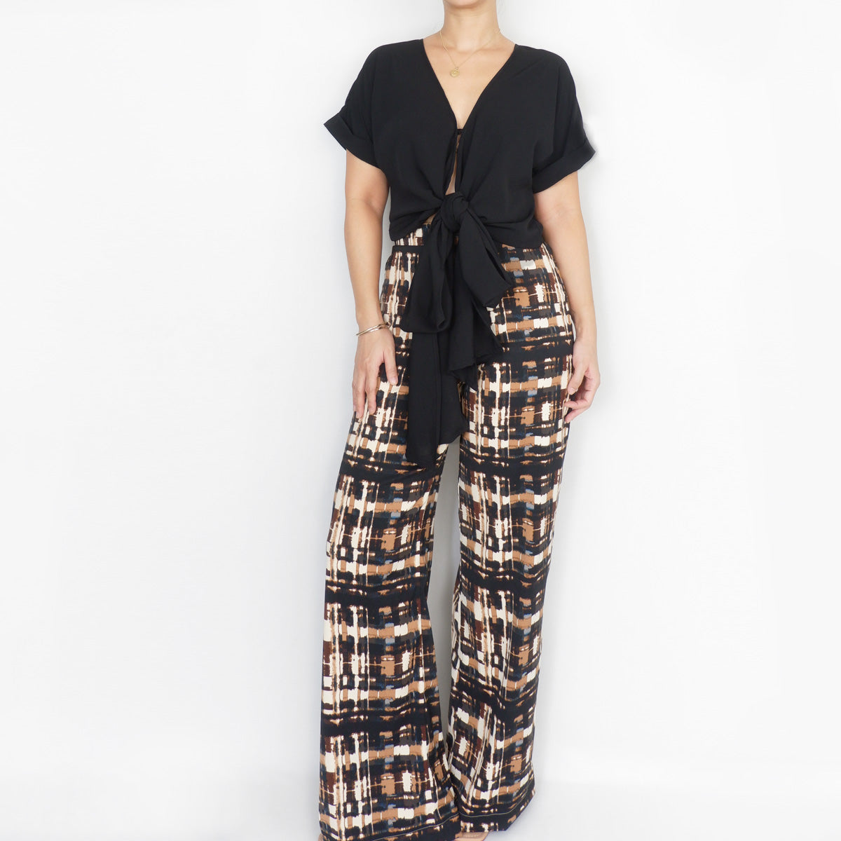 Kohl Pants in Brown Print