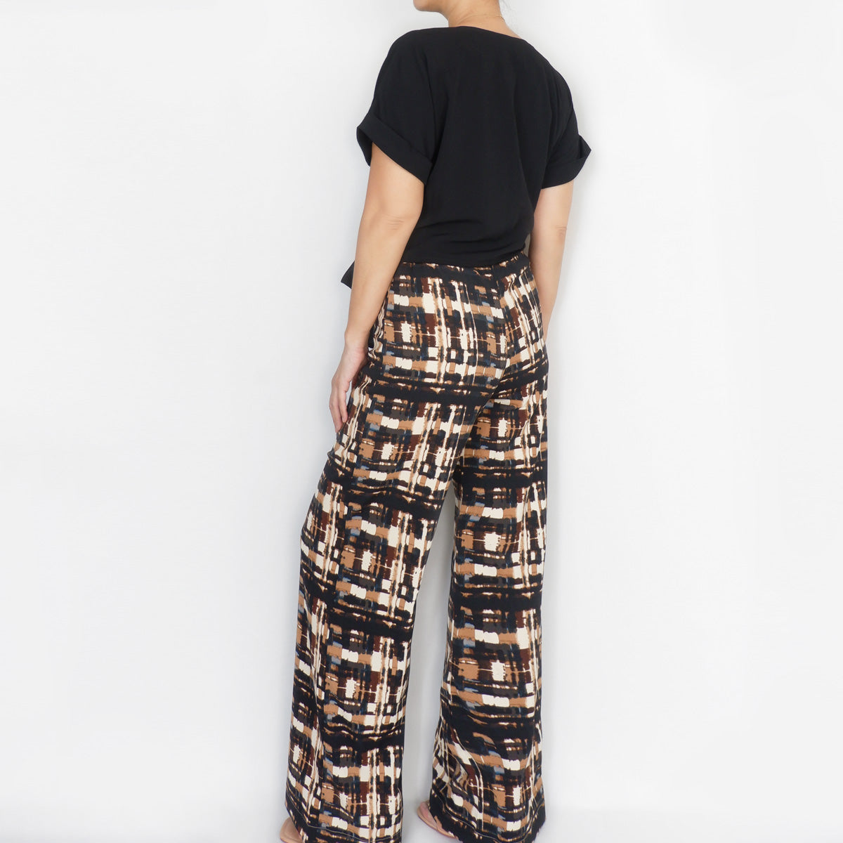 Kohl Pants in Brown Print